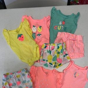 Newborn girls matching sets for summer!